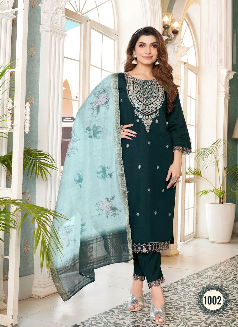 Kasturi Vol 1 By Radhika Embroidery Readymade Suits Catalog